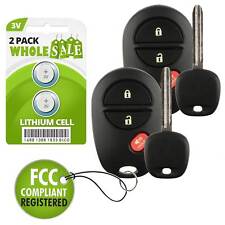 2 Replacement For 2011 2012 2013 Toyota Highlander Key Fob Remote