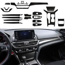 Glossy Carbon Fiber Interior Decal Trim Accessories For Honda Accord 2018-2020