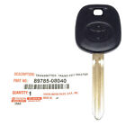 New Oem Transponder Key Chip Ignition With Logo Toyota Uncut Blade 89785-08040
