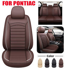 For Pontiac Full Setfront Leather Car Seat Covers Waterproof Cushions Protector