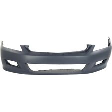 Front Bumper Cover For 2006-2007 Honda Accord Coupe W Fog Lamp Holes Primed