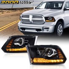 Fit For 2013-2018 Dodge Ram 1500 10-18 2500 3500 Led Drl Headlights Headlamps
