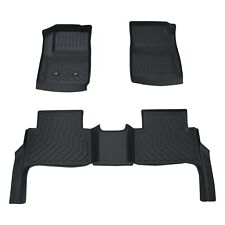Floor Mats Rubber Liners For 2015-2022 Chevy Colorado Gmc Canyon Crew Cab 3pcs