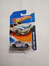 2011 Hot Wheels Racing White 92 Ford Mustang On International Card