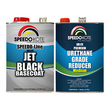 Jet Black Base Coat Kit 2 Gallon Kit Basecoat Urethane Reducer Smr-9700800