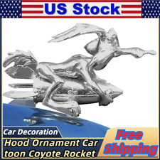 New Hood Ornament Cartoon Coyote Rocket Car Decoration Resinous Hood Decoration