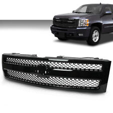 Front Bumper Grille Grill Insert Black Fit For 2007-2013 Chevy Silverado 1500