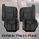 For 2003-2006 Chevy Silverado Gmc Sierra Front Leather Seat Cover Graphite Gray