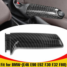 Front Handbrake Brake Handle Cover Carbon Fiber Look For Bmw E46 E60 E90 E92 F30