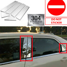 For Chrysler 300 300 05-10 Chrome Door Pillar Post 6pc Polished Stainless Steel