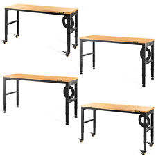 Adjustable Height Workbench Work Bench Table 48536172 W Power Outlets