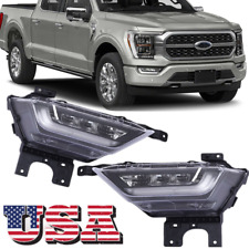 Led Fog Light Drl With Amber Turn Signals Lamps For Ford F-150 2021 2022 2023