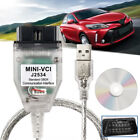 2022 V17 J2534 Mini Vci Cable For Toyota Lexus Scion Techstream Obd2 Diagnostic