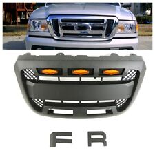 2004-2011 Black Front Grille With Light Fit For Ford Ranger