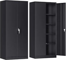 Metal Storage Cabinet With Lock 72 Lockable Garage Tool Cabinet With Doors New