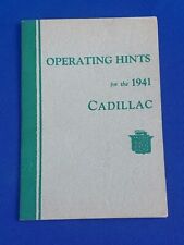 Origina 1941 Cadillac 41 61 62 63 60s 67 75 Owner Owners Manual Operating Hints