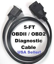 15 Pin Female Obd2 Obdii Cable Compatible With Autel Maxidiag Elite Md802 Tool