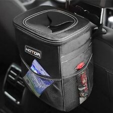Hotor Car Trash Can With Lid And Storage Pockets - 100 Leak-proof Organizer