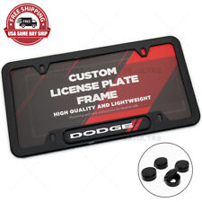 Gloss Black Front Or Rear For Dodge Sport License Plate Frame Protect Cover Gift