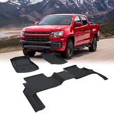 Car Floor Mats For 15-22 Gmc Canyon Colorado Crew Cab No Fit Extended Cab