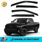 Side Vents Window Rain Guards For 09-18 Ram 1500 2500 3500 Crew Cab 3m Tape On