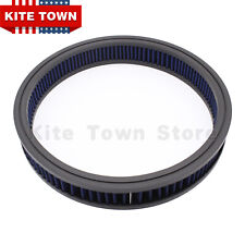 14x2 Blue Washable Reusable Hi Flow Air Cleaner Filter For Chevy Ford Sbc Bbc
