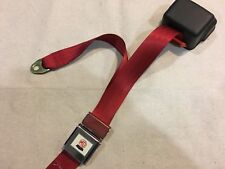 Austin Healey Sprite Mg Midget Retractable Seat Belt With Factory Logo Chrome