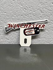 Winchester Metal Plate Topper Sign Rifle Pistol Target Hunting Gas Oil Dealer