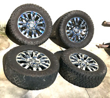 2016-2021 Nissan Titan Xd 20x7.5 Wheel Rim Tire Set 4 Dark Chrome Lt29560r20