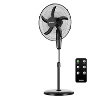 Holmes 18 Digital Oscillating 3 Speed Stand Fan With Remote Control Black