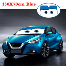 130cmx70cm Car Suv Front Windshield Blue Big Eyes Sun Shade Visor Block Cover