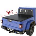 Oedro Truck Bed Tonneau Cover For 2020-2022 Jeep Gladiator 5ft Soft Roll Up