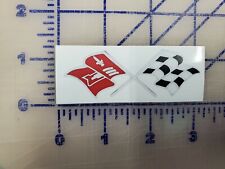 Vintage Chevy Cross Flags Sticker Decal 3 Winner