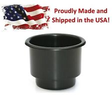 Black Recessed Drop In Plastic Cup Drink Holder Can Car Sofa Poker Table Boat Rv
