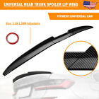 Carbon Fiber Style Rear Spoiler Trunk Wing Lip Roof Wing Universal Fit