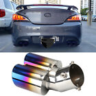 For Hyundai Genesis Elantra Dual Exhaust Pipe Tail Muffler Tip Roasted Blue Hg