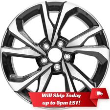 New 18 Machined And Black Alloy Wheel Rim For 2017-2021 Honda Civic Sport 64113