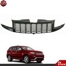 For Jeep Grand Cherokee 2014-2016 Front Bumper Upper Grille Blackchrome Grill