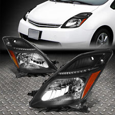 For 06-09 Toyota Prius Oe Style Black Housing Amber Corner Hid Xenon Headlights