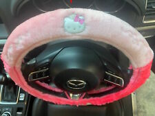 Hello Kitty Sanrio Car Truck Steering Wheel Cover Pink Fabric Angel