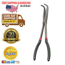 King 11 90 Degree Bent Needle Long Nose Pliers Long Neck For Extended Reach