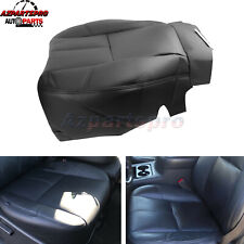 For 2007-2014 Chevy Suburban 1500 2500 Driver Bottom Leather Seat Cover Black