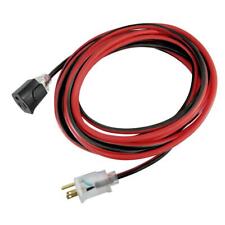 Husky 50 Ft. 143 Single Lighted Locking Extension Cord Red And Black Red Black