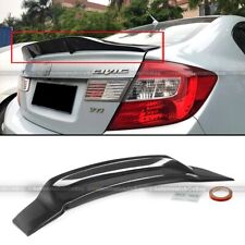For 12-15 Civic 4dr Sedan Carbon Look Jdm Rs Style Highkick Trunk Wing Spoiler