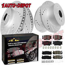 Front Rear Drilled Brake Rotors Pads Kits For Toyota Camry Avalon Es350 Es300h