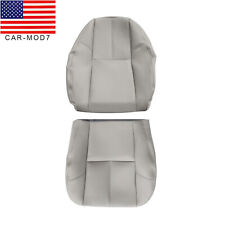 Driver Bottom Lean Back Leather Seat Cover Gray For 2007-2014 Chevy Silverado