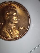 1966 Uncirculated And Doubled Lincoln Cent