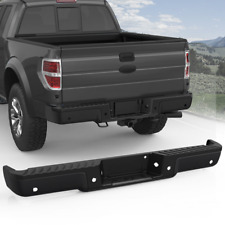For 2009-2014 Ford F150 F-150 Black Rear Step Bumper With Sensor Holes