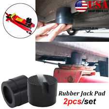 2pc Hydraulic Rubber Jack Pad Car Protector Adapter Maintenance Lifting Tool Us