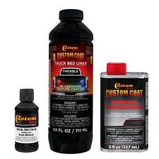 Custom Coat Black Metallic 1 Quart Urethane Spray-on Truck Bed Liner Kit